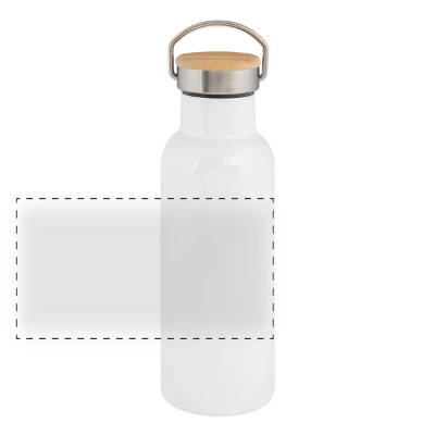 Panorama Thermosflasche mit Bambusdeckel
