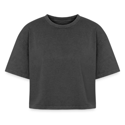 Boxy Frauen Premium Acid-Washed T-Shirt