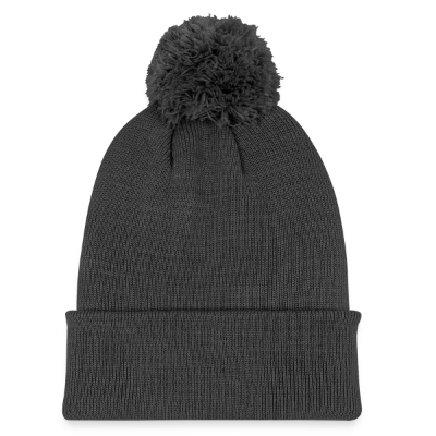 Strickmütze mit Bommel