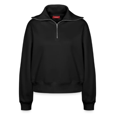 Relaxed Frauen Half Zip Sweatshirt – von SPREAD